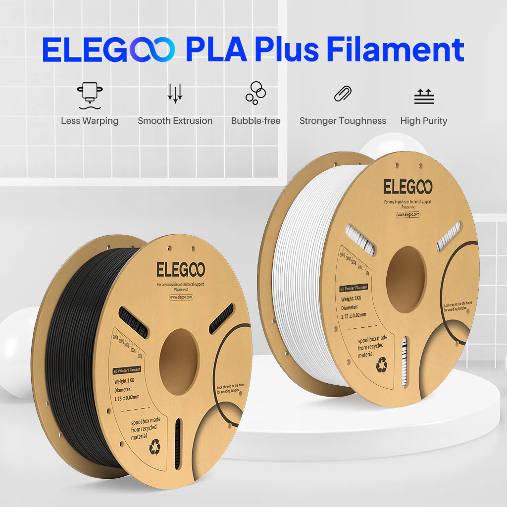 PLA Plus Filament Black & White 10 kg