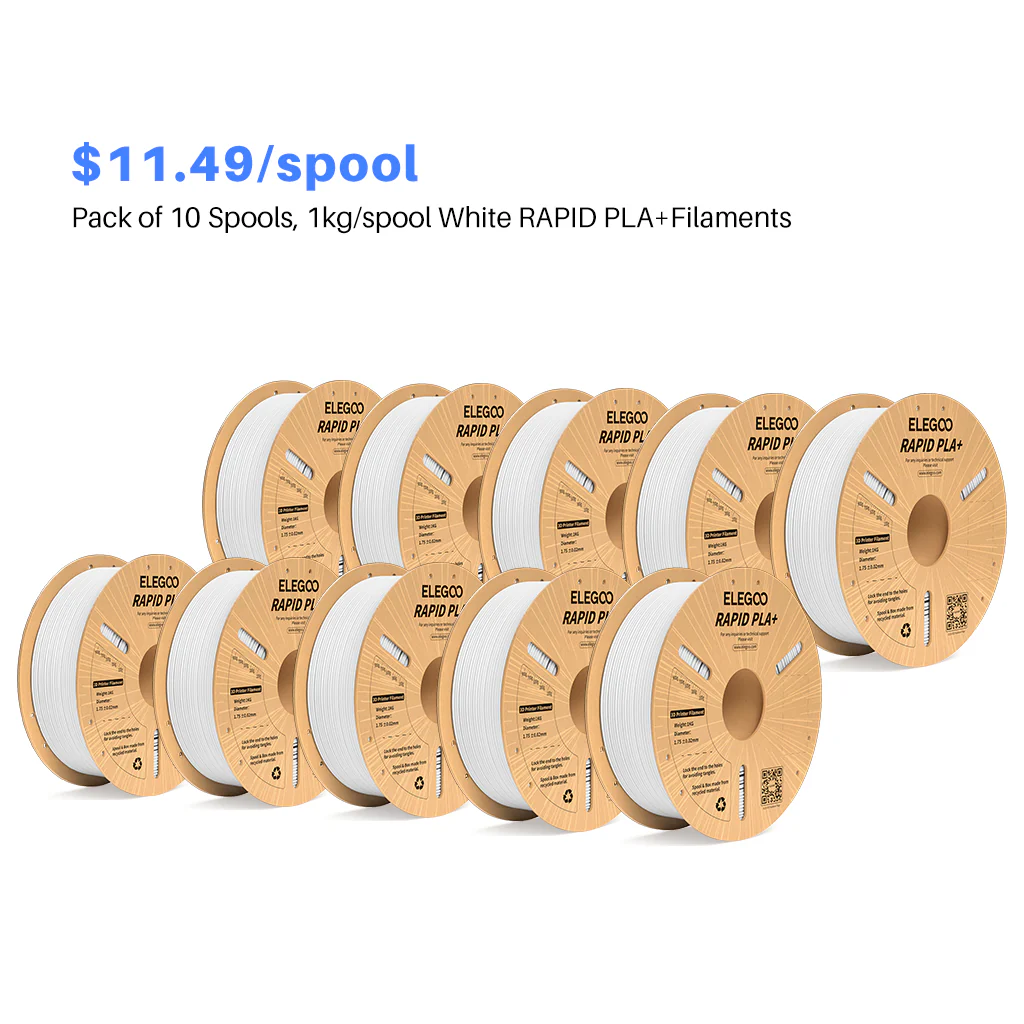 Rapid PLA Plus Filament White 10 kg