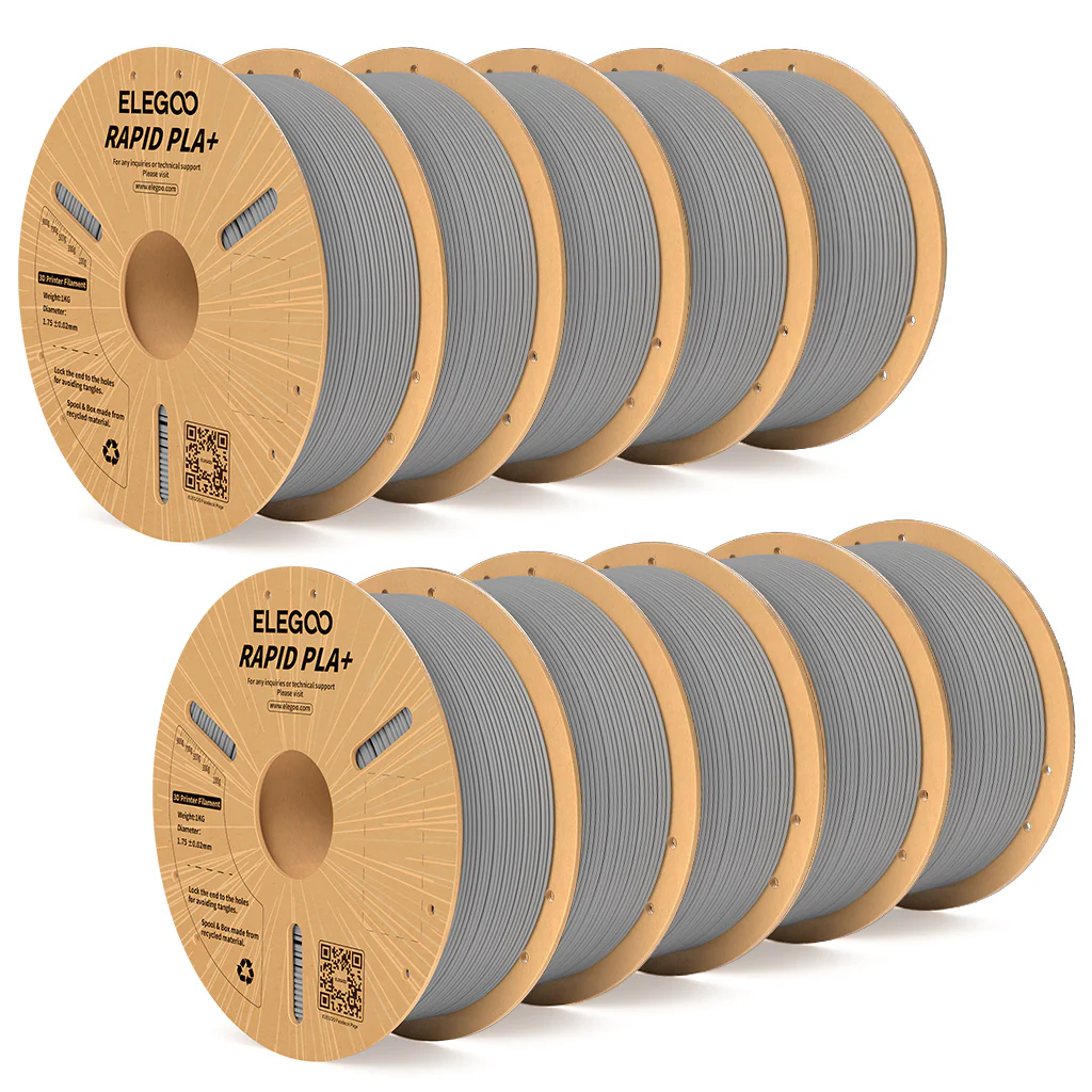 Rapid PLA Plus Filament Grey 10 kg