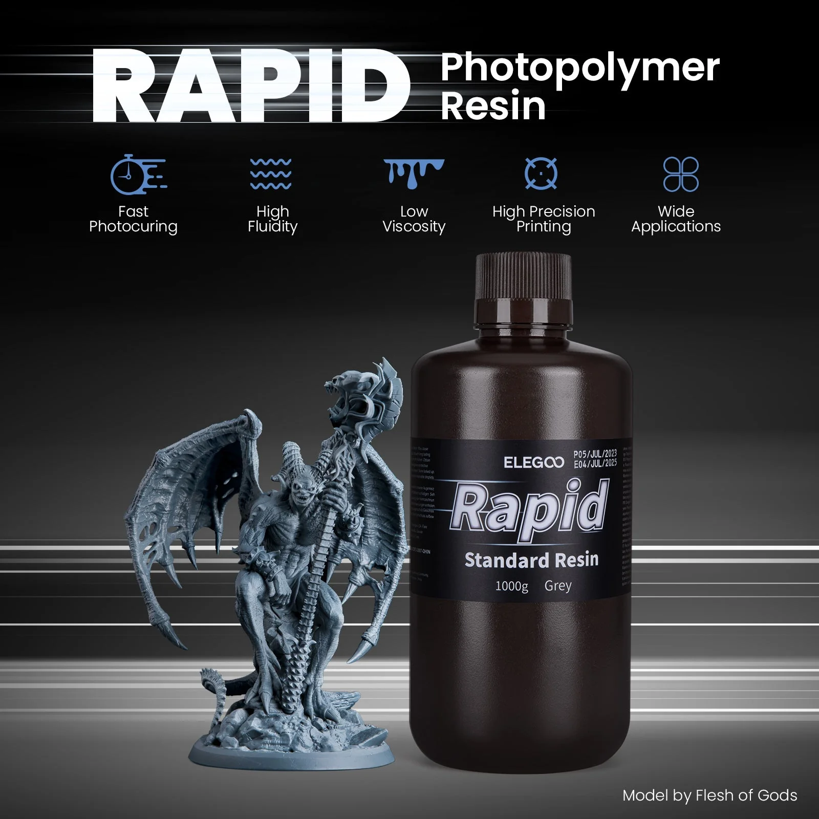 Resin R999 Rapid Standard Resin 12 Kg - ELEGOO